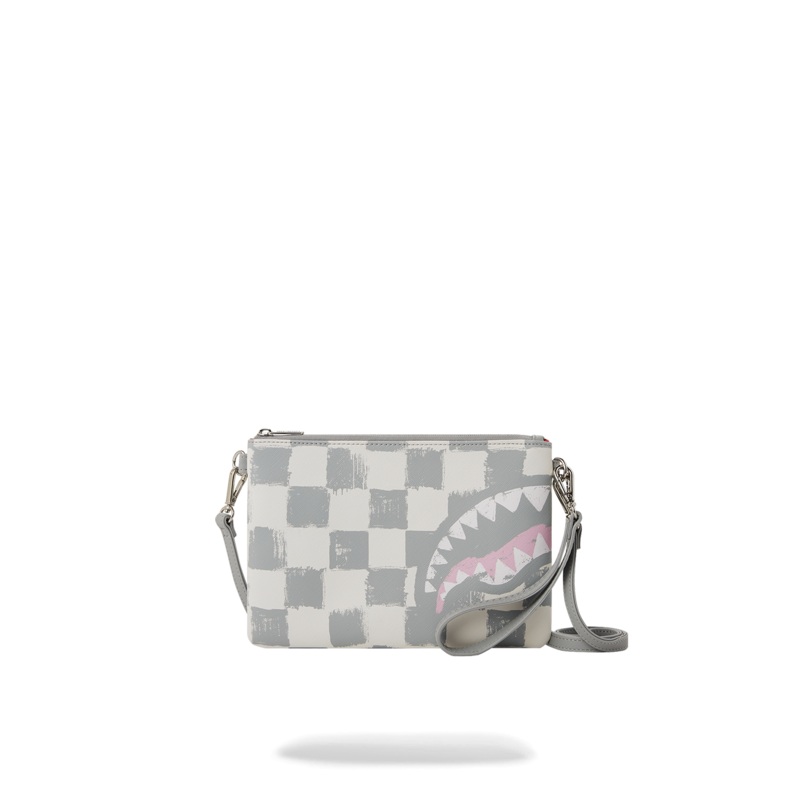 VANQUISH CREAM CROSSOVER CLUTCH