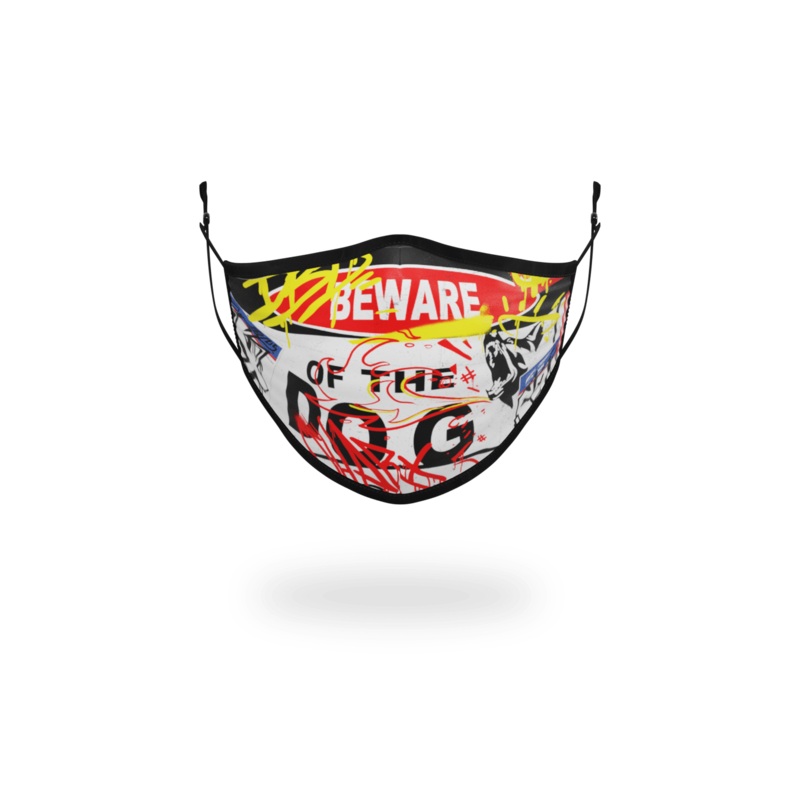 ADULT BEWARE OF THE DOG FORM-FITTING FACE MASK
