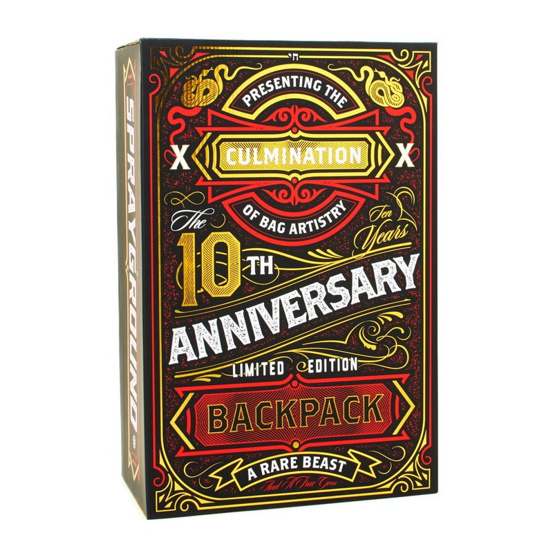 THE 10 YEAR HUSTLE BACKPACK. MYSTERY BOX. NUMBERED 1 OF 100