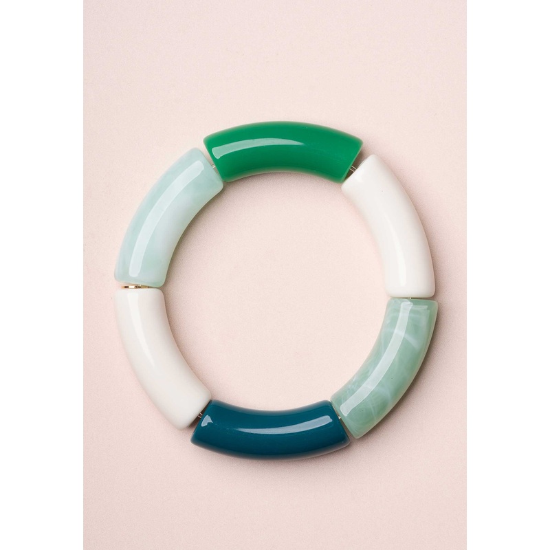 Bangle 23pabr01 Lithos Jonc Green-White