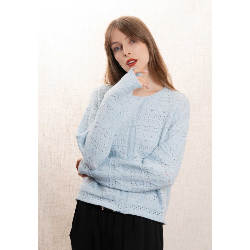 Cardigan M823 Uni Bleu-Ciel