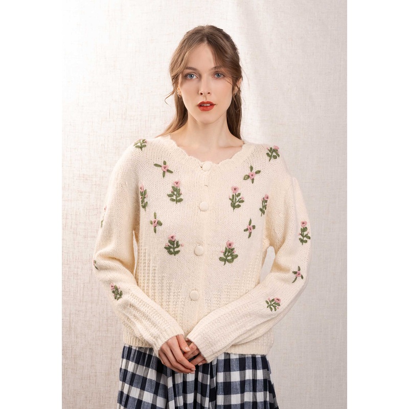 Cardigan Yhc7959 Blanc