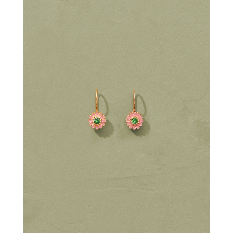Earring Saibo7084 Sai Doreilles Tourmaline-Rose