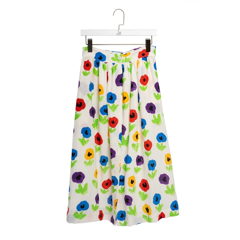 Skirt Printed Front Button Skirt Mona Pensees