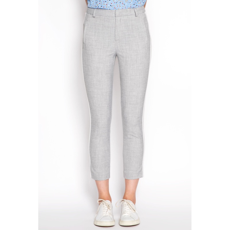 Striped Mid Rise Trousers