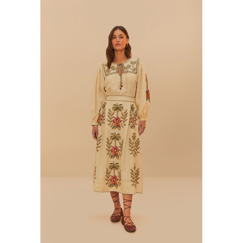 Tropical Flower Maxi 332942 Sand