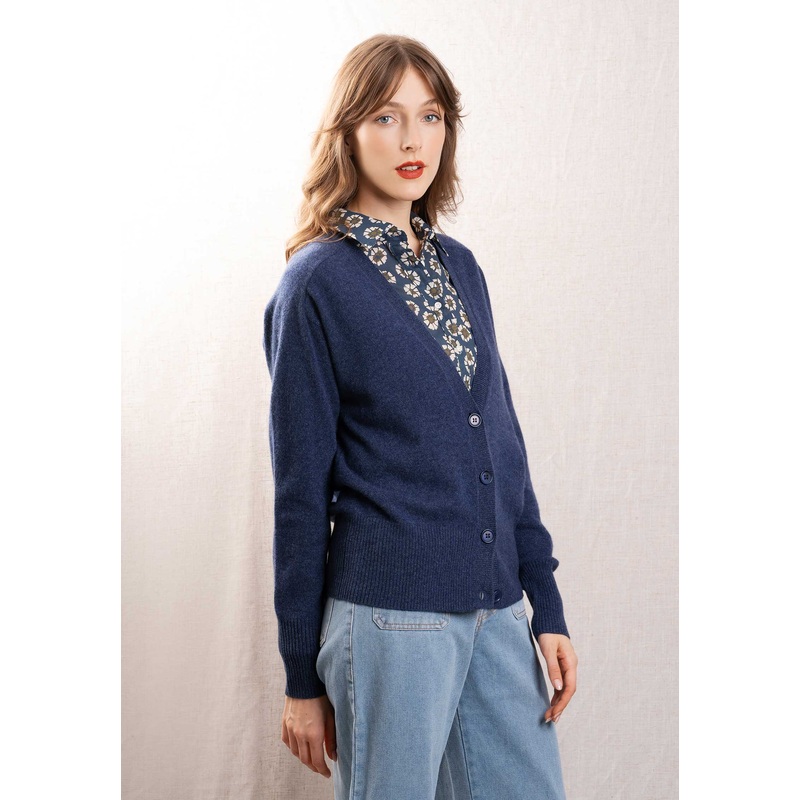 Cardigan K 011-fgi195 Blue-Denim