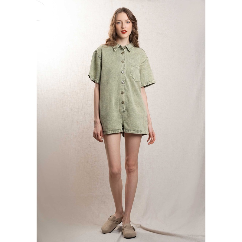 Denim Shirt Sc157 Vert