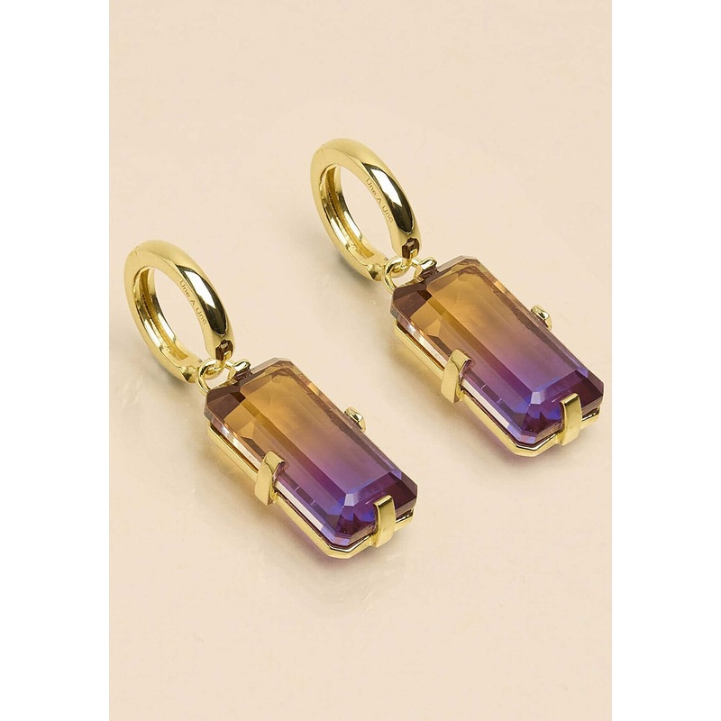 Earring Borop6 Ocre-Violet
