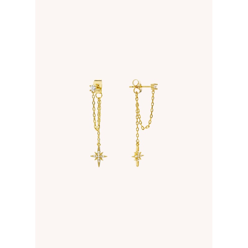 Earring Diwali Rock Bo-291g Gold