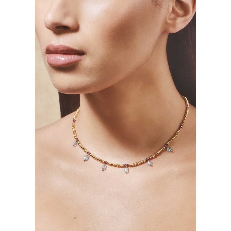 Necklace Apatan Coll Apatan Collier Bleu