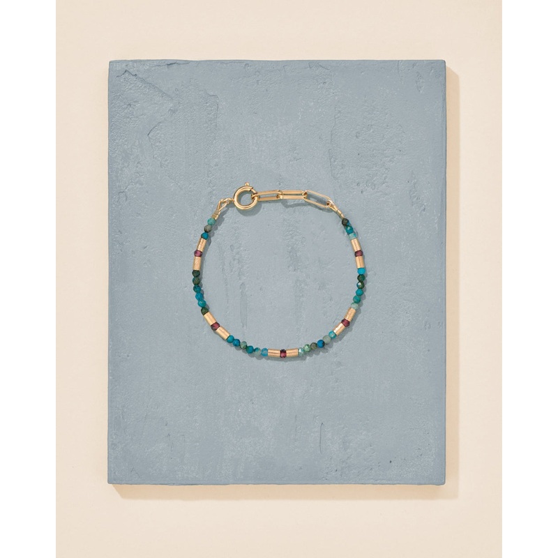 Ramabrac012 Rama Bracelet Grenat-Chrysocolle