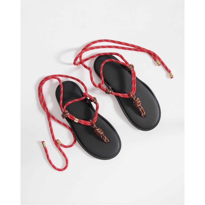 Sandal Flo Twin Brown-Red