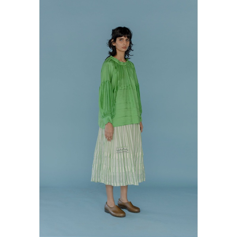 Skirt 03 Donna Green-Stripe