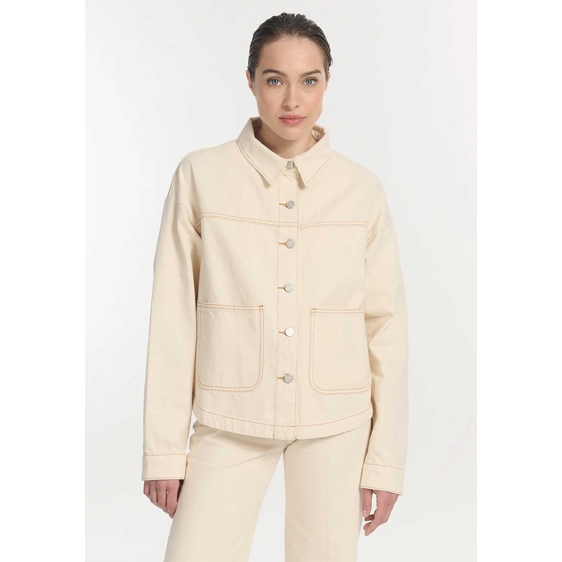 Denim Jacket Po1429 Betty Denim Ecru
