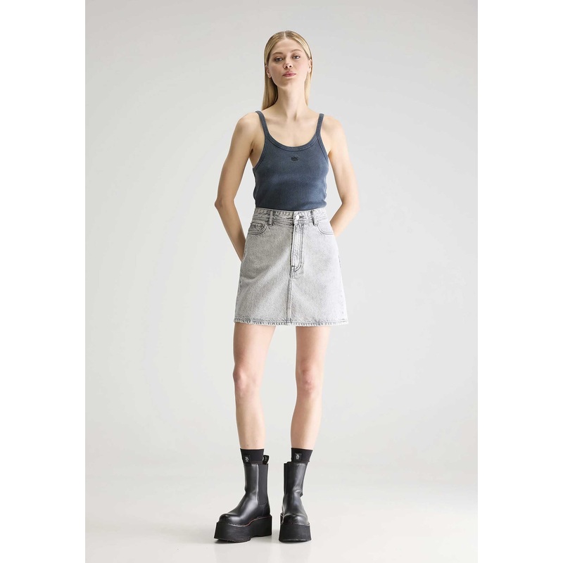 Denim Skirt Bw251263 Pipa51 D0521 Used-Grey