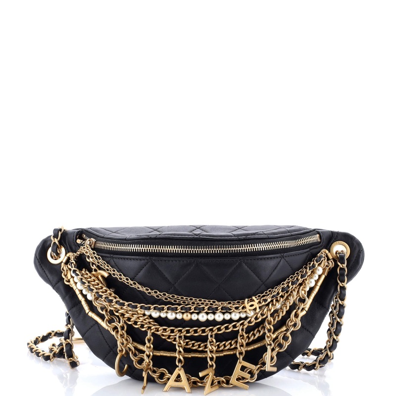 All About Chains Waist Bag Quilted Lambskin