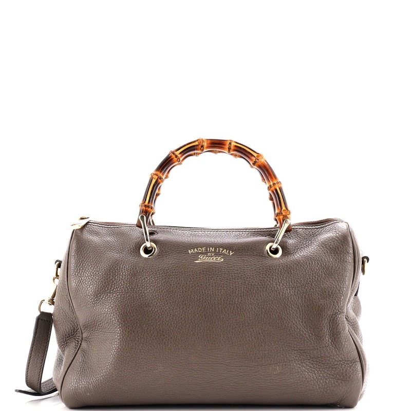 Bamboo Shopper Boston Bag Leather Medium