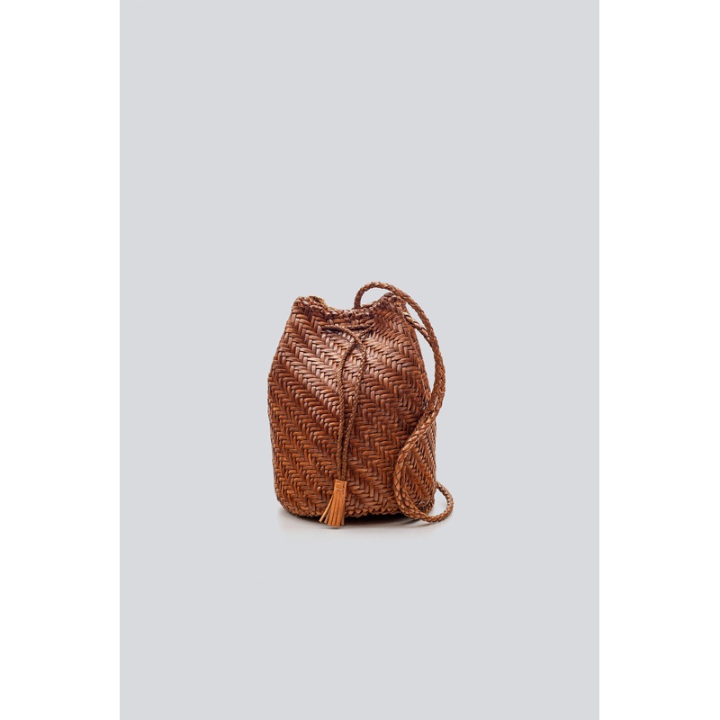 Crossbody Bag 8838 Pompom Double Ju Tan