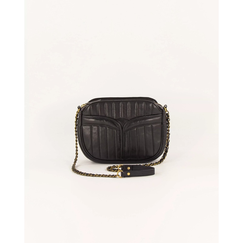 Crossbody Bag Divine Le Divine Leather Black