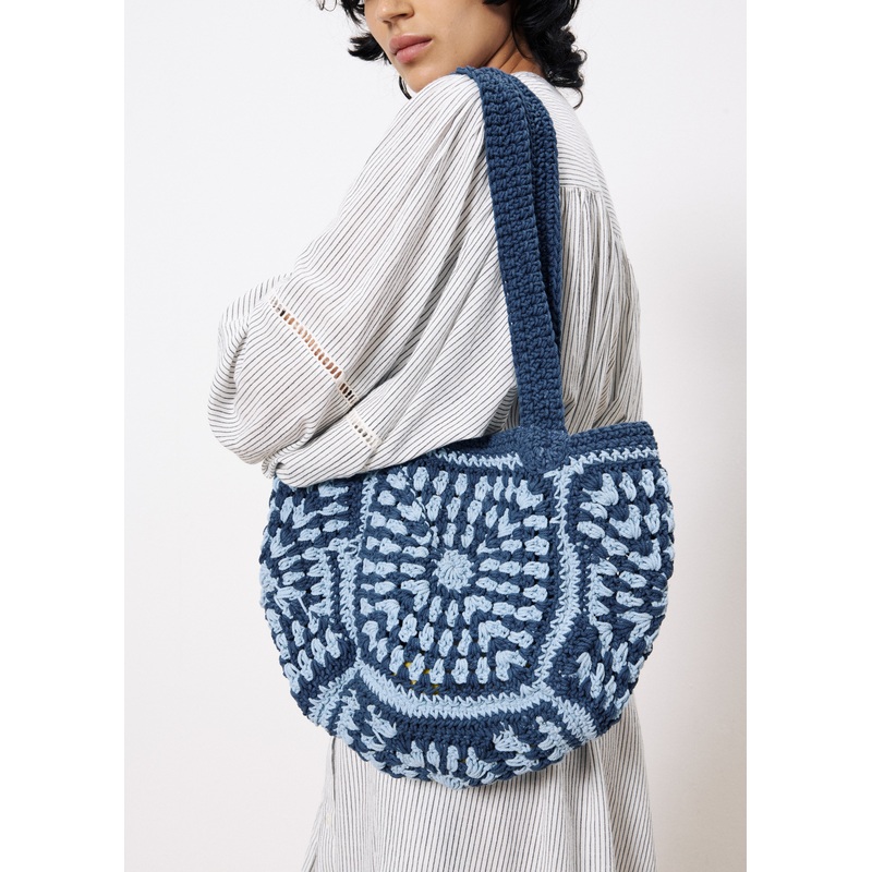 Raffia Ina-25050 Adolphine Bleu-Marine