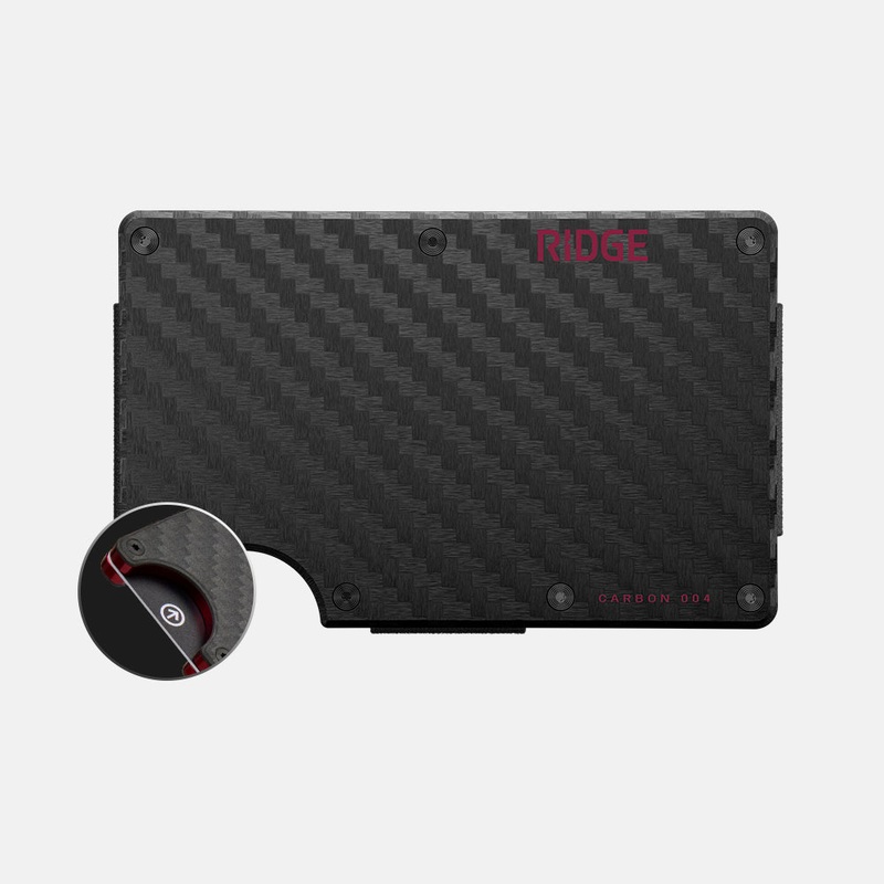 Ridge Wallet - Oxblood Carbon 004
