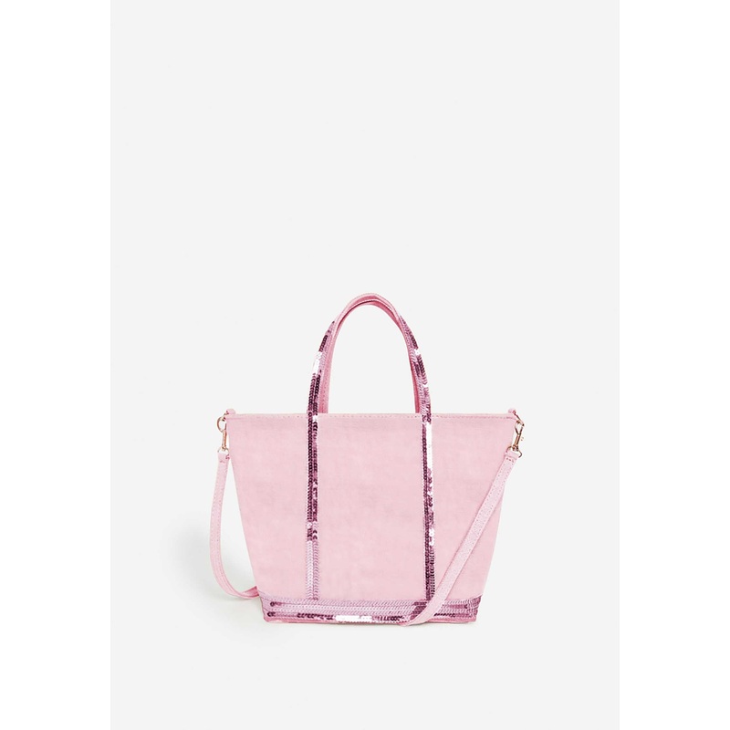 Tote Bag Linen Cabas S Ve31-v40435 Rose-Ancien
