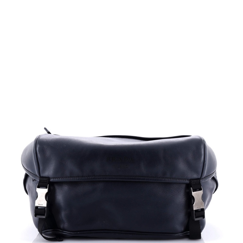 Double Buckle Flap Camera Bag Soft Calf Medium