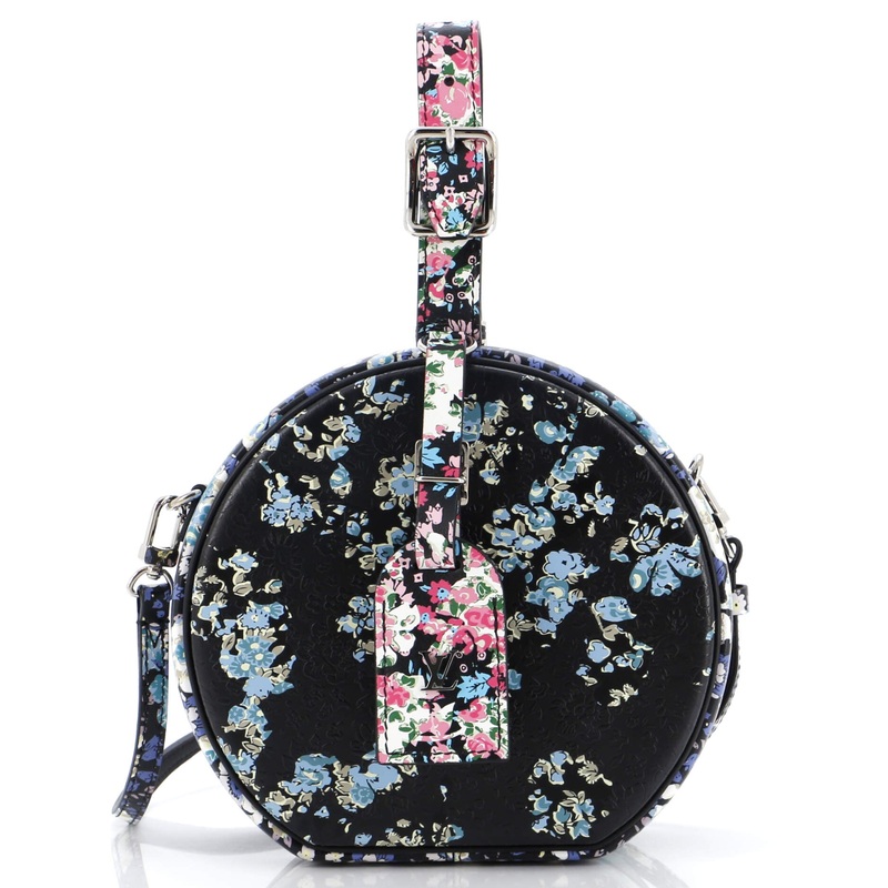 Petite Boite Chapeau Bag Floral Printed Leather
