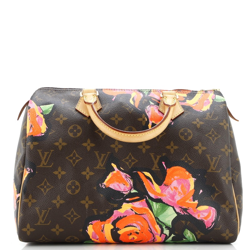 Speedy Handbag Limited Edition Monogram Roses 30
