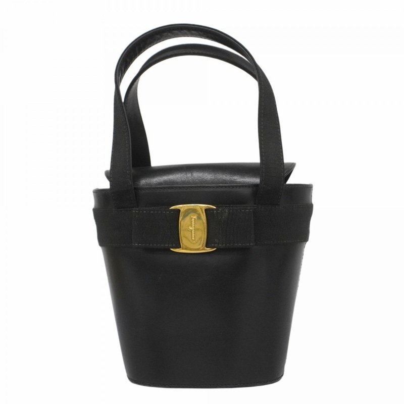 Vara Bow Top Handle Bucket Bag Leather Mini