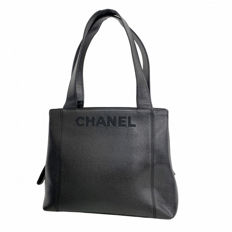 Vintage Logo Tote Caviar Medium