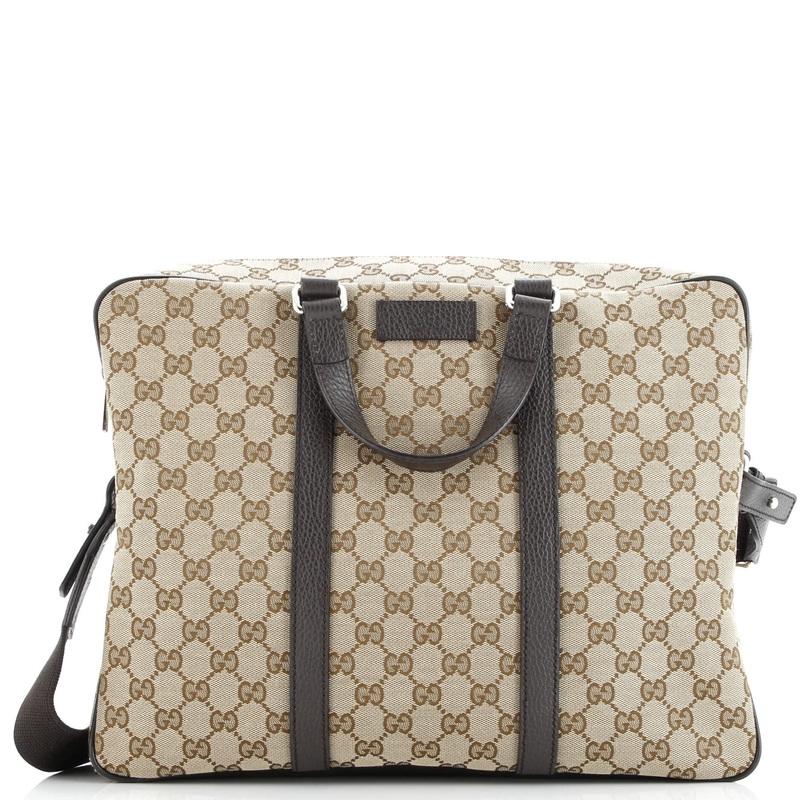 Convertible Briefcase GG Canvas with Leather Medium