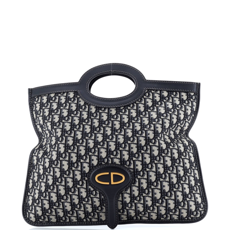 Fold Over Clutch Oblique Canvas