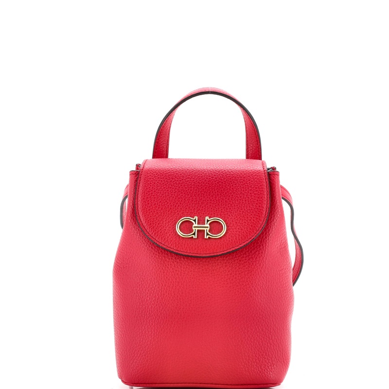 Gancini Backpack Leather Mini