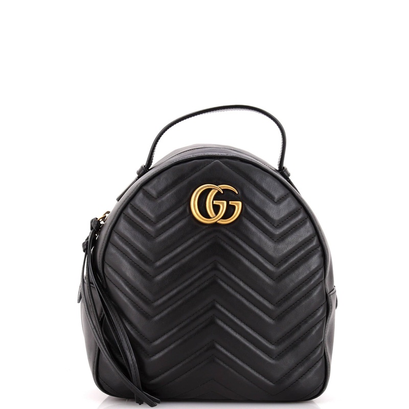 GG Marmont Backpack Matelasse Leather Small