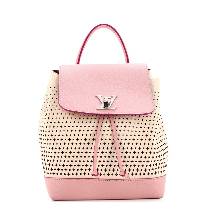 Lockme Backpack Perforated Leather