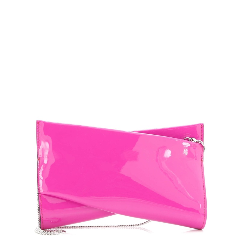 Loubitwist Clutch On Chain Leather Small