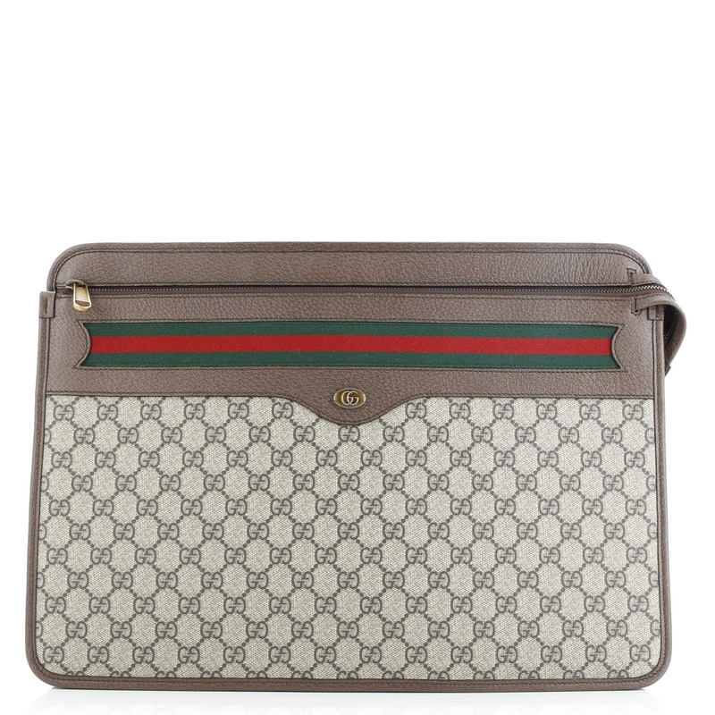 Ophidia Documents Holder GG Coated Canvas Large