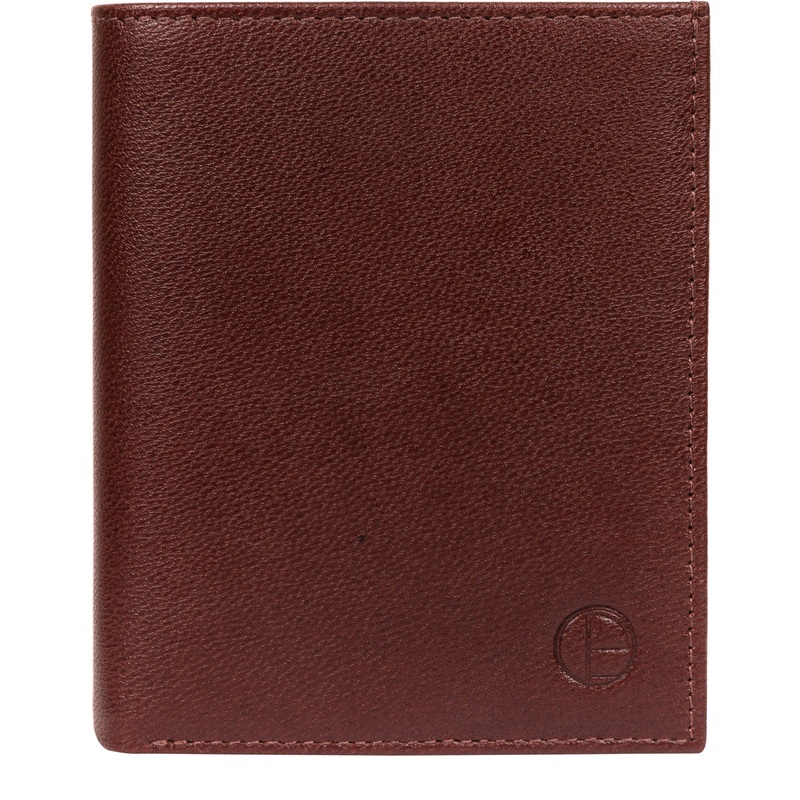 'Airton' Brown Leather Credit Card Wallet