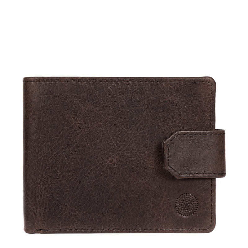 'Beckett' Antique Black Fine Leather Wallet