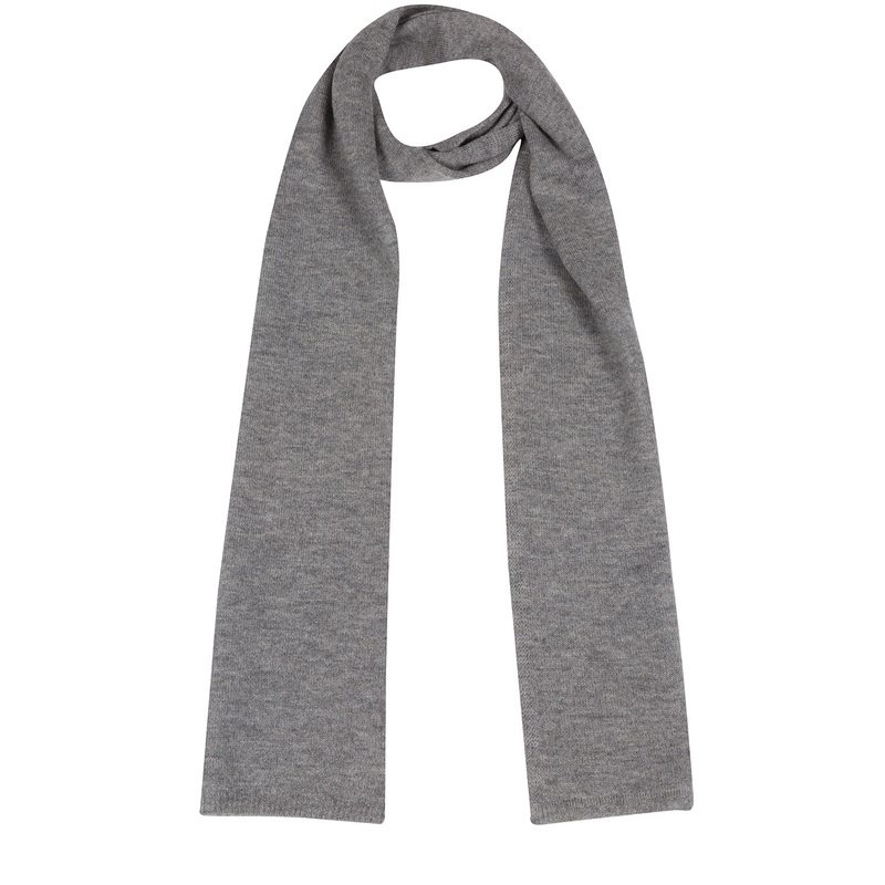 'Bristol' Grey Merino Wool Scarf