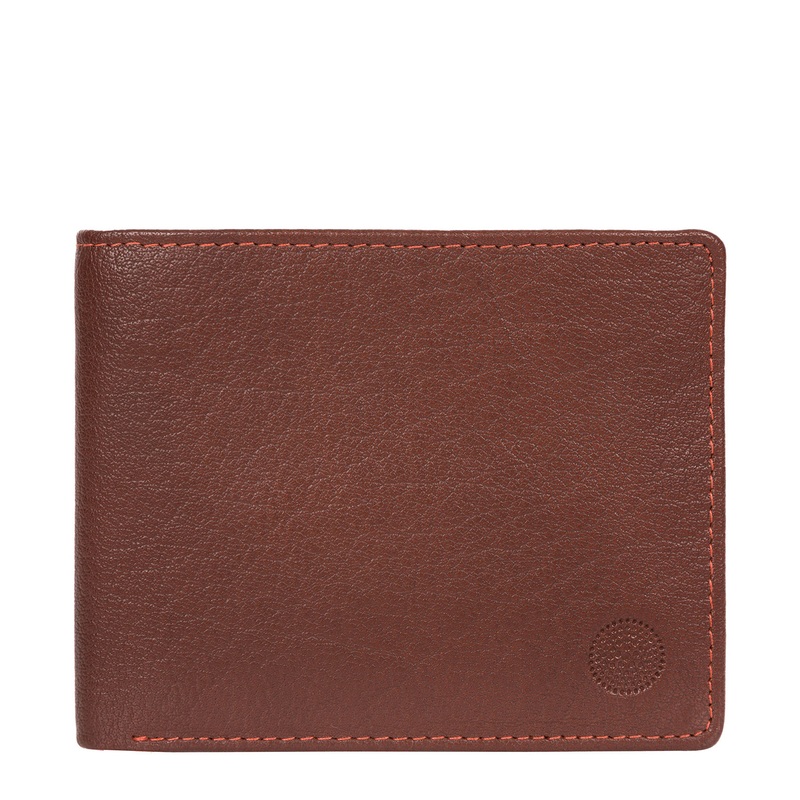 'Cain' Conker Brown Bi-Fold Leather Wallet