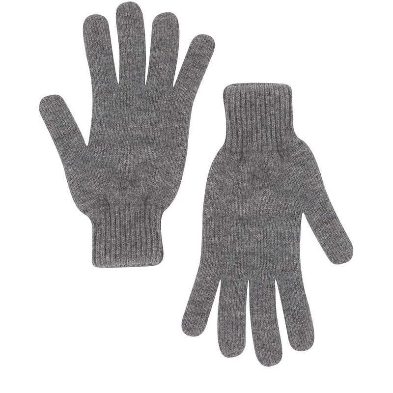 'Caldbeck' Grey Cashmere & Merino Wool Extra Large Gloves
