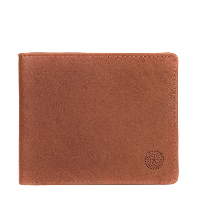 'Carter' Brown Leather 12-Card Wallet