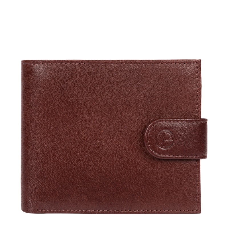 'Charles' Dark Brown Leather Bi-Fold Wallet