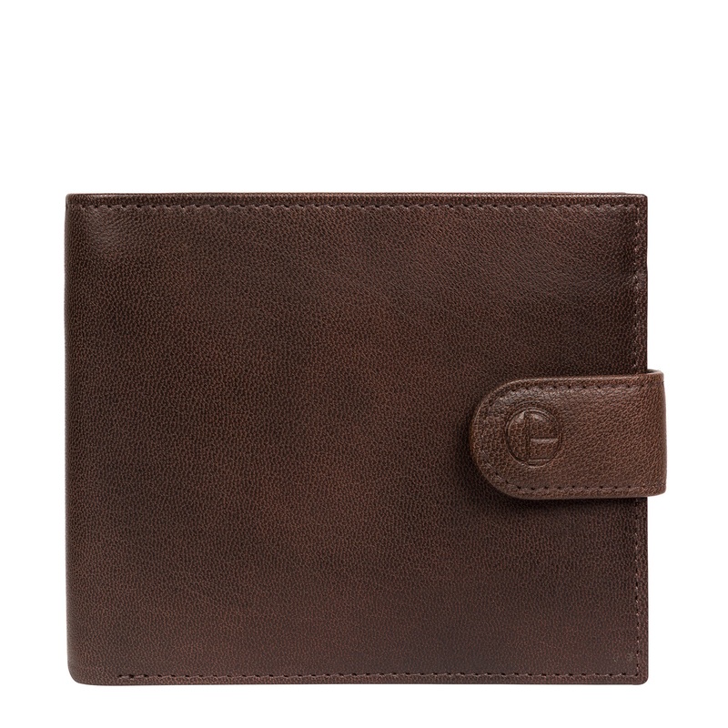 'Charles' Vintage Brown Leather Wallet