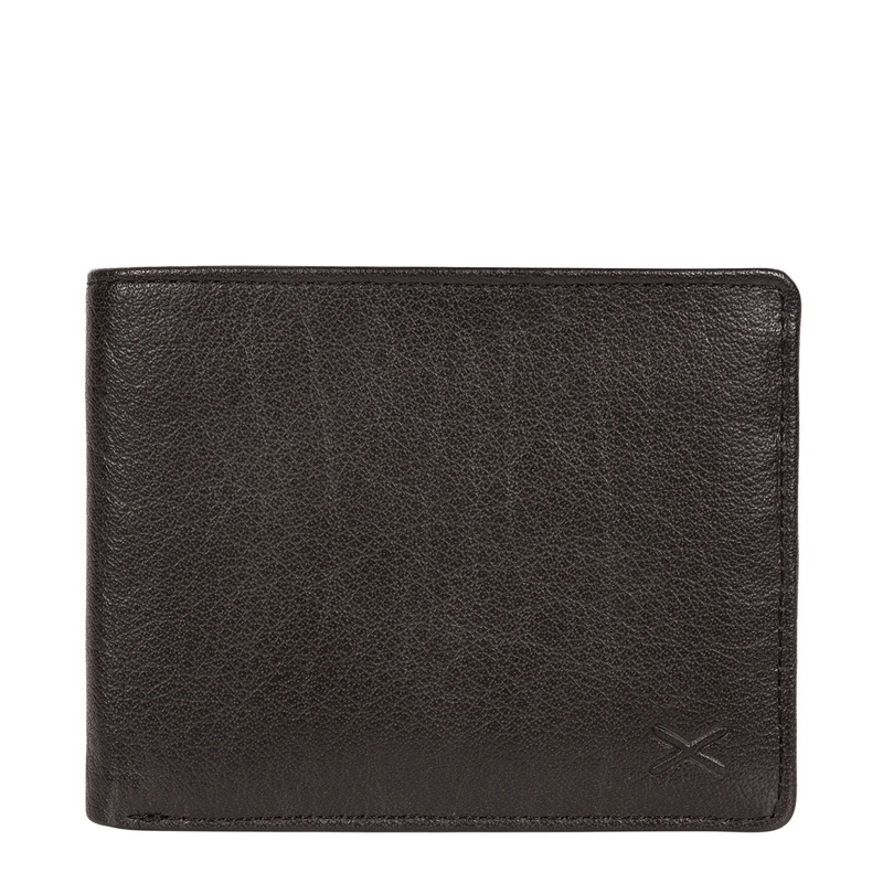 'Cooper' Black Bi-Fold Leather Wallet