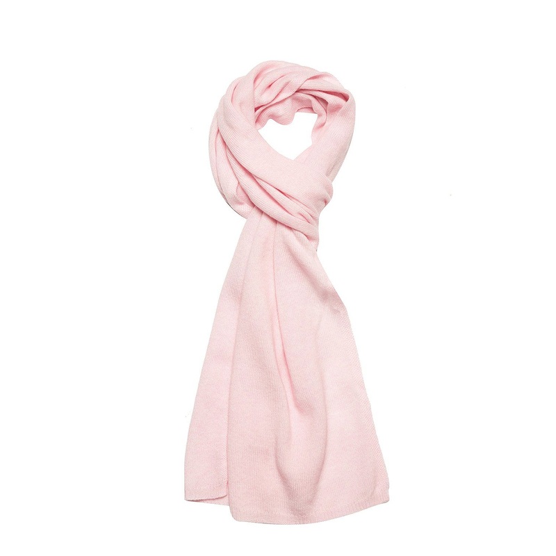 'Edinburgh' Blush Pink Cashmere and Merino Wool Scarf