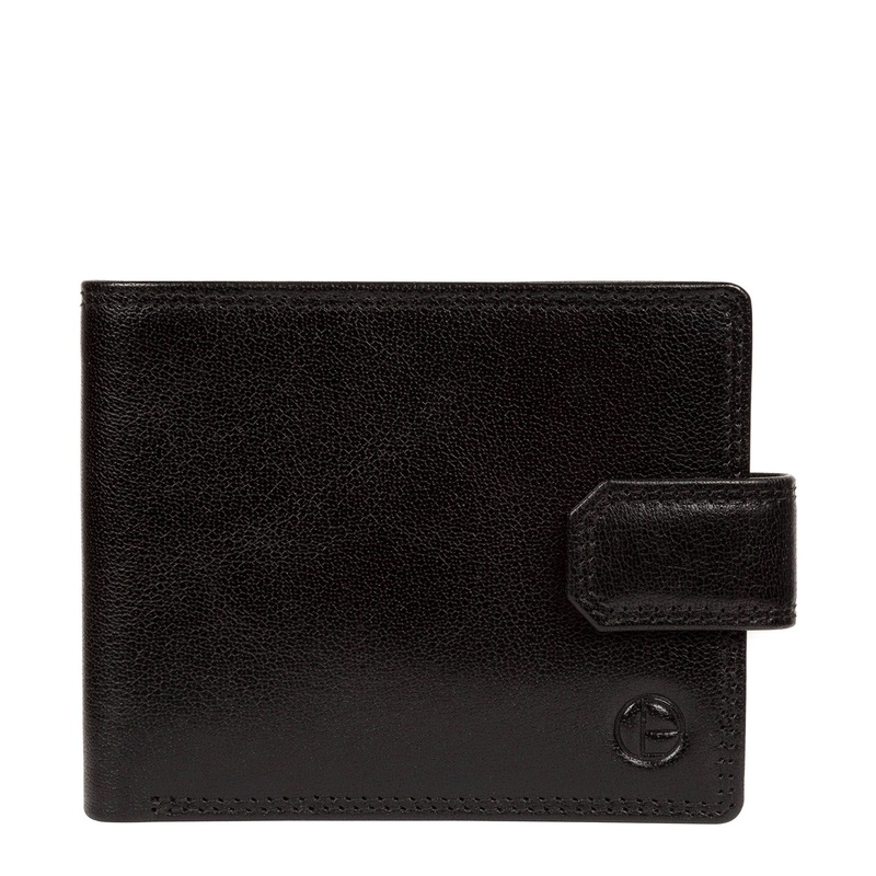 'Farrell' Black Leather Wallet